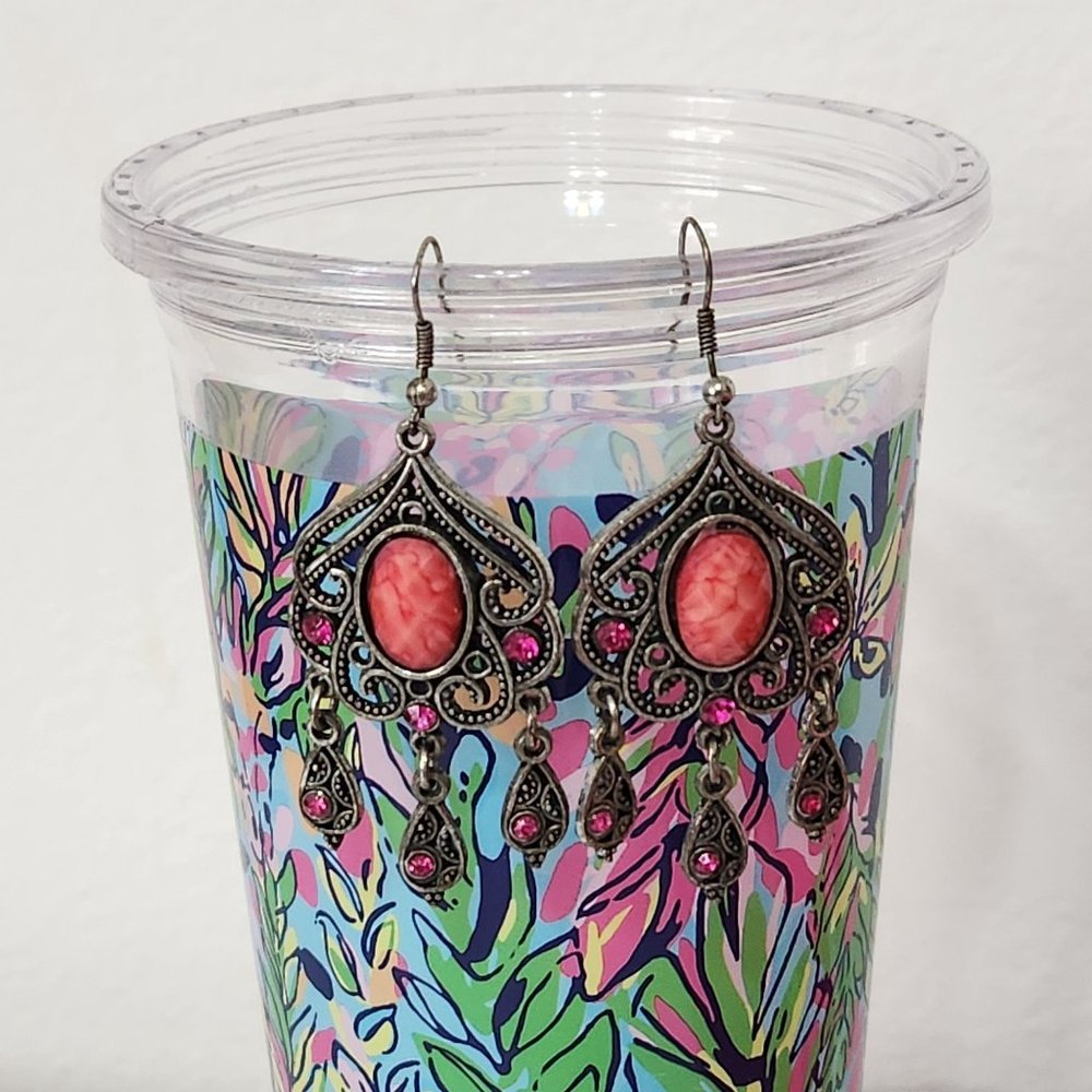 Chandelier Earrings "Vintage Bohemian" - Picture 2 of 6